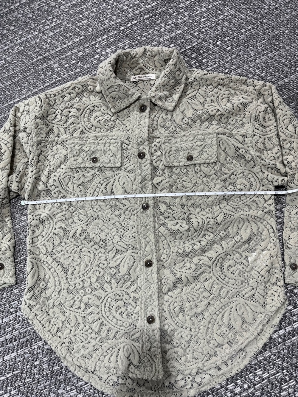 Free People | Oversized Lace Ruby Shacket - Picture 9 of 16